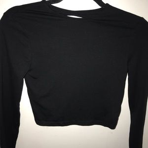H&M long sleeve crop top